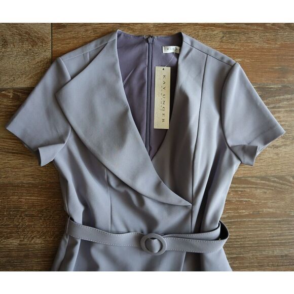 Kay Unger Women's Sz 6 Lilac Purple Ezra Walk Thru Jumpsuit - Picture 3 of 6